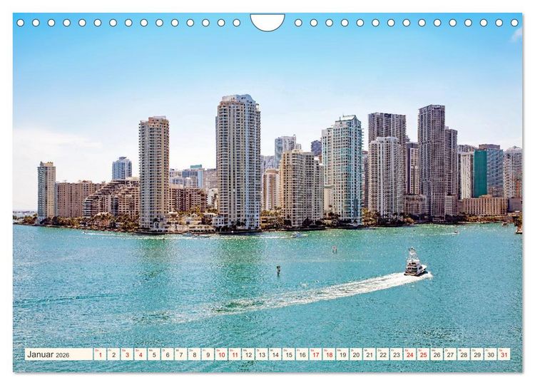 Produktbild: Miami und Miami Beach (Wandkalender 2026 DIN A4 quer), CALVENDO Monatskalender