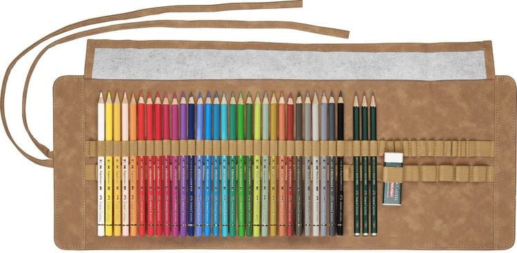 Produktbild: Faber-Castell K&uuml;nstlerfarbstifte Polychromos, 30er Stifterolle
