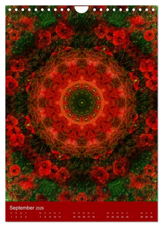 Produktbild: Meditative Pflanzenmandalas (Wandkalender 2026 DIN A4 hoch), CALVENDO Monatskalender