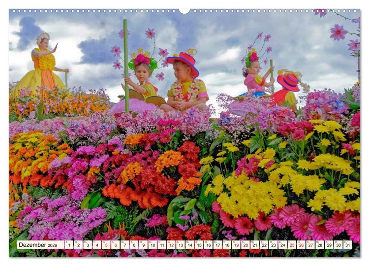 Produktbild: Blumenfest auf Madeira (Wandkalender 2026 DIN A2 quer), CALVENDO Monatskalender