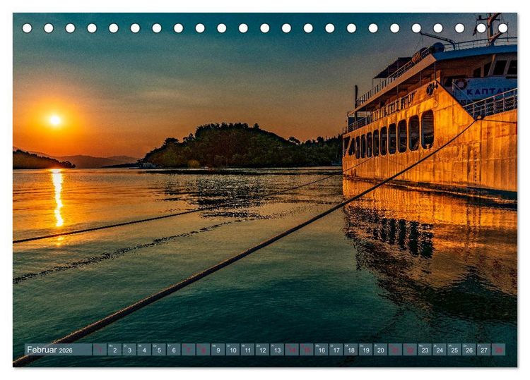 Produktbild: Lefkada - die wei&szlig;e Perle im Ionischen Meer (Tischkalender 2026 DIN A5 quer), CALVENDO Monatskalender