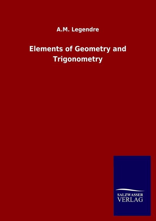 Produktbild: Elements of Geometry and Trigonometry