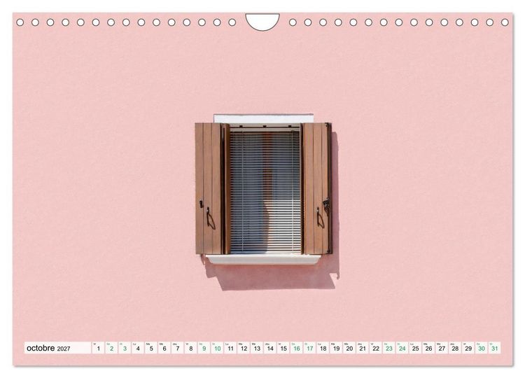 Produktbild: Burano et Minimalisme (Calendrier mural 2027 DIN A4 vertical), CALVENDO calendrier mensuel