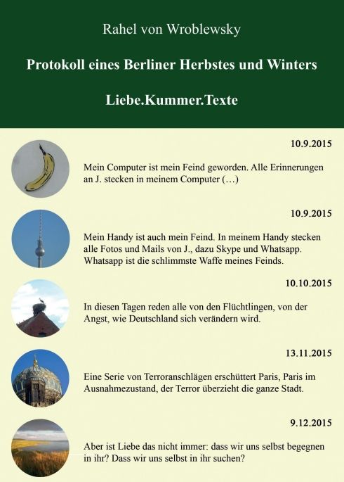 Produktbild: Protokoll eines Berliner Herbstes und Winters