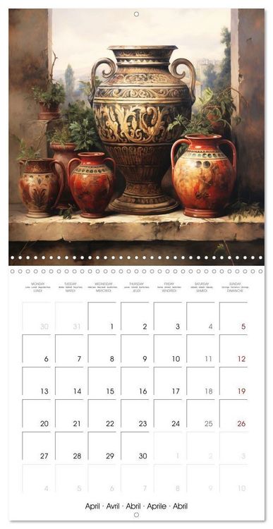 Produktbild: Splendeurs de la Gr&egrave;ce Antique (Calendrier mural carr&eacute; 2026 30x30 cm) Calendrier double avec une page pour vos prises de notes