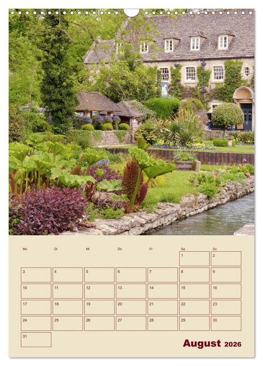 Produktbild: Die Cotswolds Englands gr&uuml;nes Herz (Wandkalender 2026 DIN A3 hoch), CALVENDO Monatskalender