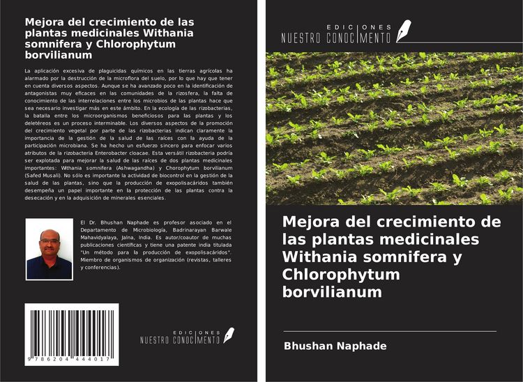 Produktbild: Mejora del crecimiento de las plantas medicinales Withania somnifera y Chlorophytum borvilianum