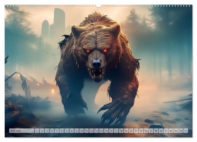 Produktbild: Apokalyptische Wildnis - Schatten der Zivilisation (Wandkalender 2026 DIN A2 quer), CALVENDO Monatskalender