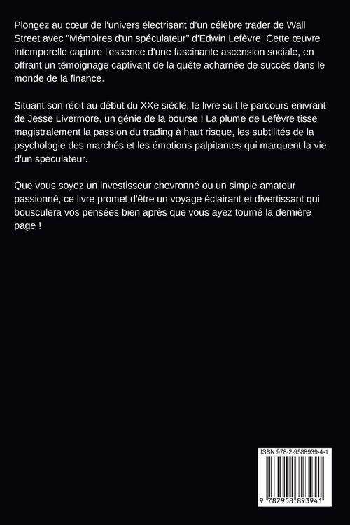Produktbild: Mémoires d'un spéculateur (Traduit)