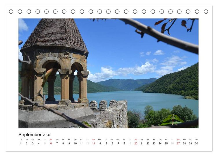 Produktbild: GEORGIEN 2026 (Tischkalender 2026 DIN A5 quer), CALVENDO Monatskalender