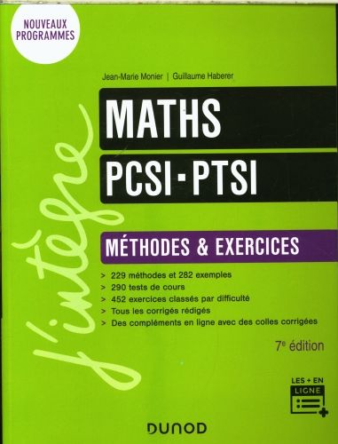 Produktbild: Maths PCSI, PTSI : m&eacute;thodes & exercices : nouveaux programmes