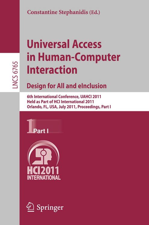 Produktbild: Universal Access in Human-Computer Interaction. Design for All and eInclusion
