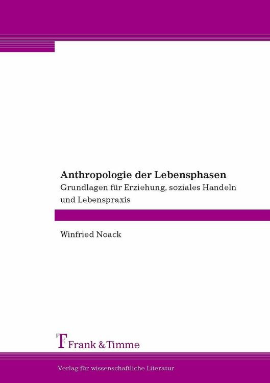 Produktbild: Anthropologie der Lebensphasen