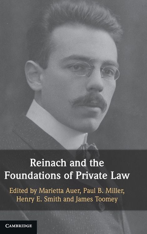 Produktbild: Reinach and the Foundations of Private Law