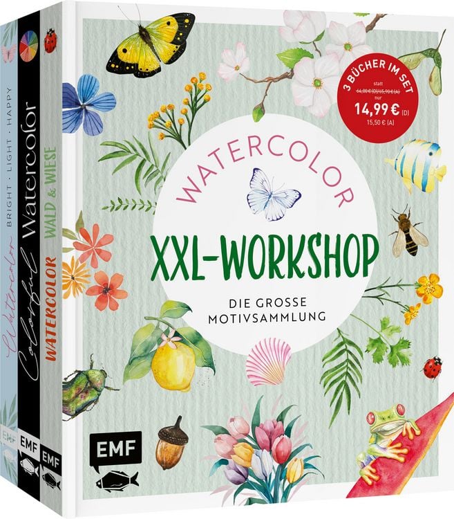 Produktbild: Der Watercolor-XXL-Workshop &ndash; Die gro&szlig;e Motivsammlung