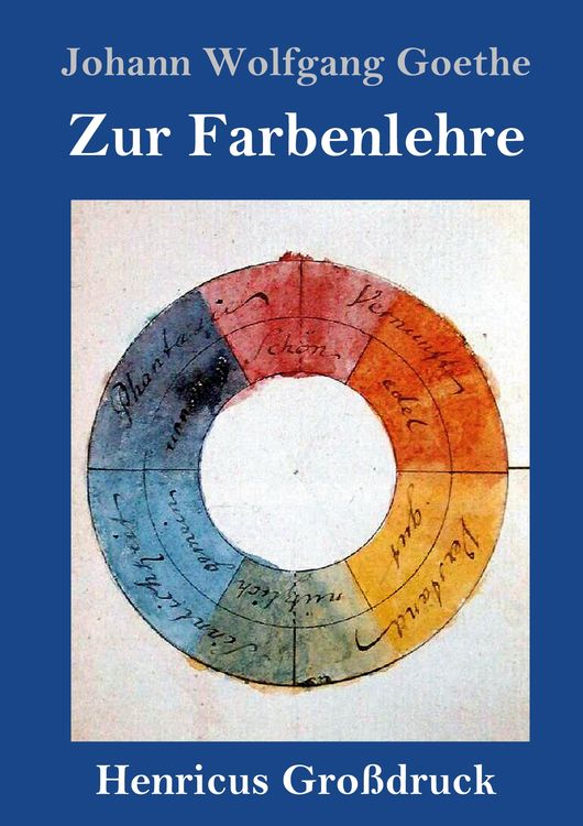 Produktbild: Zur Farbenlehre (Gro&szlig;druck)