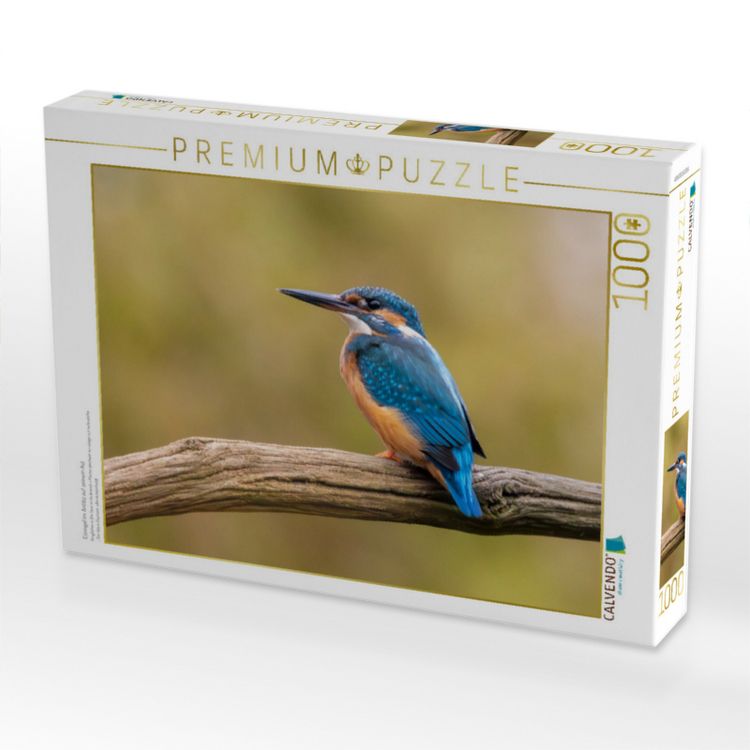 Produktbild: CALVENDO Puzzle Eisvogel im Antlitz auf seinem Ast | 1000 Teile Lege-Gr&ouml;&szlig;e 64x48cm Foto-Puzzle f&uuml;r gl&uuml;ckliche Stunden