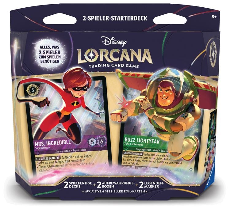 Produktbild: Disney Lorcana TCG: Unbekannte Wildnis - Zwei-Spieler-Starterdeck Deutsch