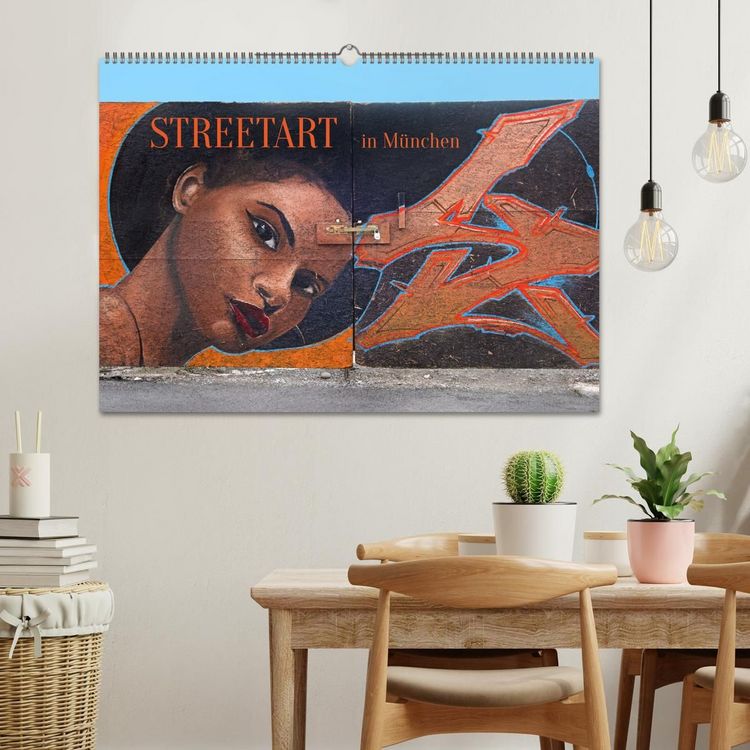 Produktbild: Streetart in M&uuml;nchen (Wandkalender 2027 DIN A2 quer), CALVENDO Monatskalender