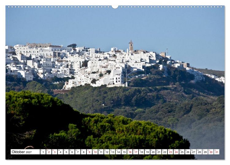 Produktbild: Momente einer Reise - Pueblos Blancos (Wandkalender 2027 DIN A2 quer), CALVENDO Monatskalender