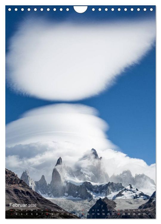 Produktbild: Majest&auml;tische Berge Cerro Fitzroy Patagonien (Wandkalender 2026 DIN A4 hoch), CALVENDO Monatskalender