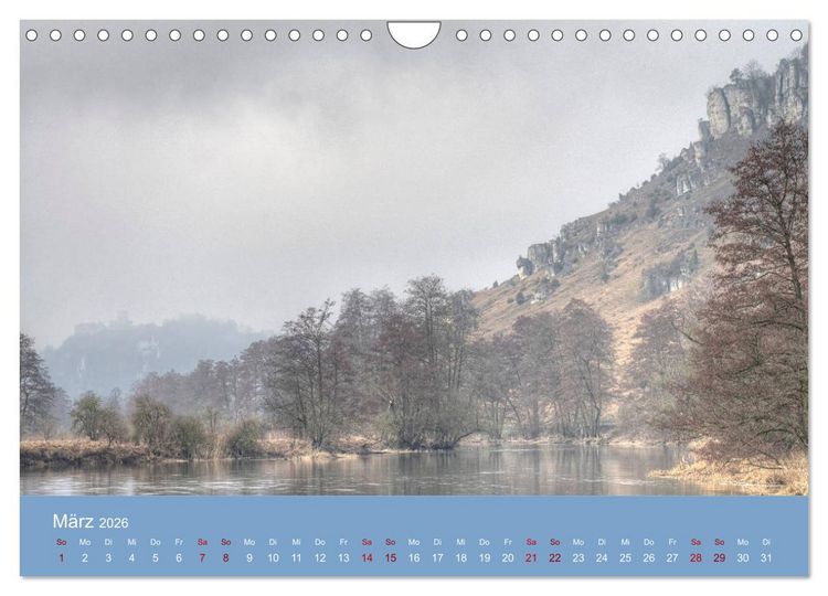 Produktbild: Das Jahr an der Naab zwischen Burglengenfeld und Kallm&uuml;nz (Wandkalender 2026 DIN A4 quer), CALVENDO Monatskalender