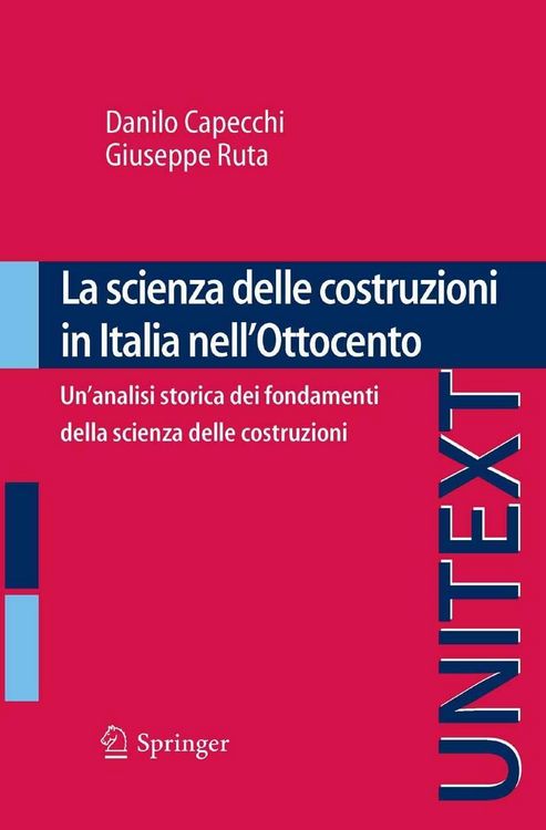 Produktbild: La scienza delle costruzioni in Italia nell'Ottocento