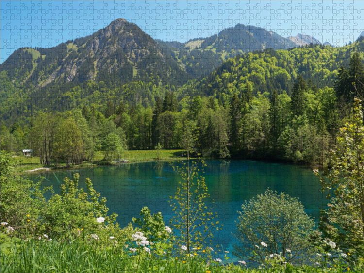 Produktbild: CALVENDO Puzzle Christlessee im Trettachtal | 1000 Teile Lege-Gr&ouml;&szlig;e 64x48cm Foto-Puzzle f&uuml;r gl&uuml;ckliche Stunden