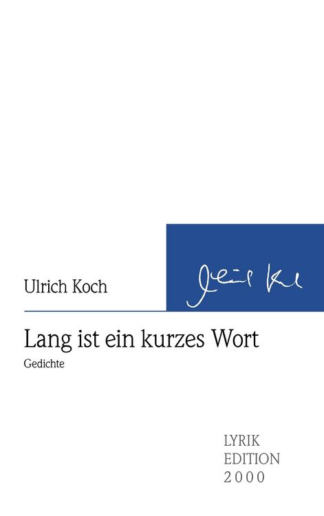 Produktbild: Lang ist ein kurzes Wort