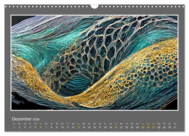 Produktbild: Strukturvisionen (Wandkalender 2026 DIN A3 quer), CALVENDO Monatskalender
