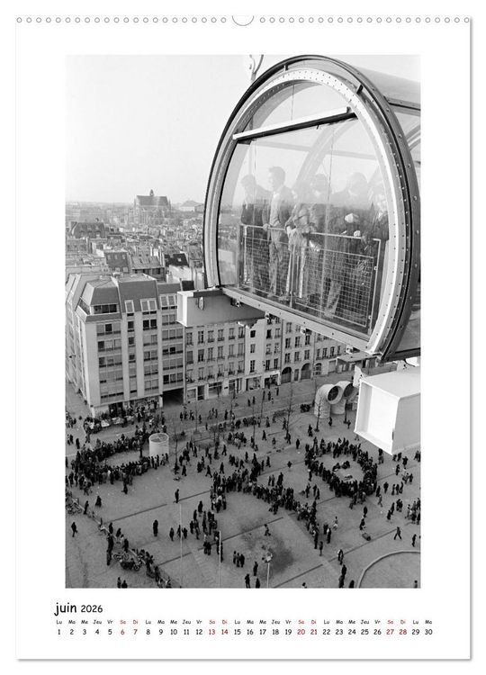 Produktbild: Visage de Paris, ann&eacute;es 1970 (Calendrier mural 2026 DIN A2 horizontal) calendrier de bureau