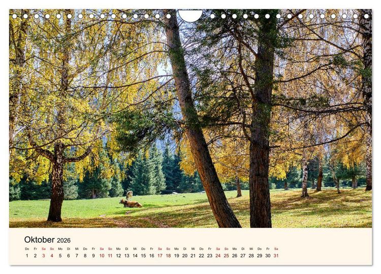 Produktbild: Kirgistan - Traumhafte Landschaften (Wandkalender 2026 DIN A4 quer), CALVENDO Monatskalender