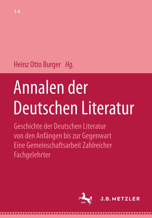 Produktbild: Annalen der deutschen Literatur