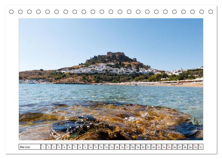 Produktbild: Rhodos, eine Sonneninsel (Tischkalender 2026 DIN A5 quer), CALVENDO Monatskalender