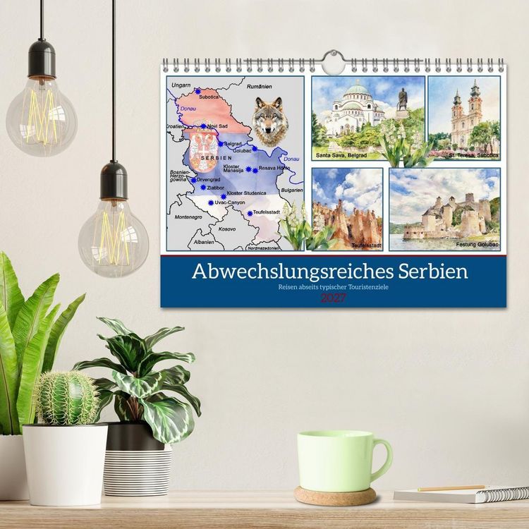 Produktbild: Abwechslungsreiches Serbien (Wandkalender 2027 DIN A4 quer), CALVENDO Monatskalender