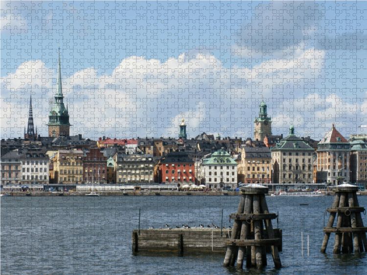 Produktbild: CALVENDO Puzzle Gamla Stan, Stockholm 1000 Teile Lege-Gr&ouml;&szlig;e 64 x 48 cm Foto-Puzzle Bild von Monika Dietsch