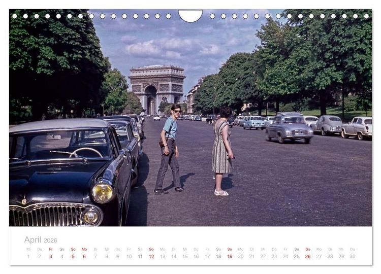 Produktbild: Paris - Historische Ansichten (Wandkalender 2026 DIN A4 quer), CALVENDO Monatskalender