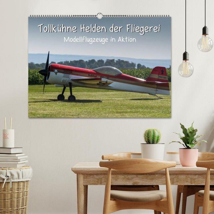 Produktbild: Tollk&uuml;hne Helden der Fliegerei - Modellflugzeuge in Aktion (Wandkalender 2026 DIN A2 quer), CALVENDO Monatskalender