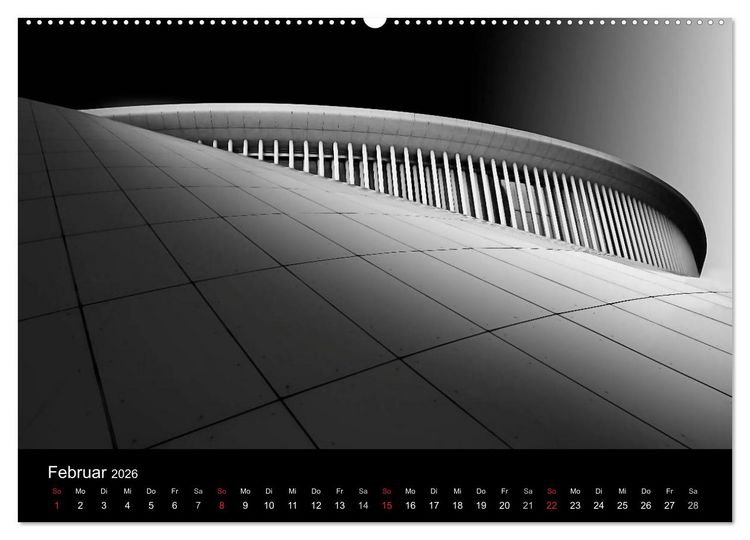 Produktbild: Black-Schwarz-Noir 2026 (Wandkalender 2026 DIN A2 quer), CALVENDO Monatskalender