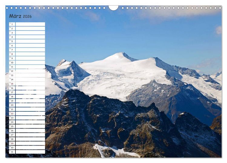Produktbild: Der Gro&szlig;venediger 3666m (Wandkalender 2026 DIN A3 quer), CALVENDO Monatskalender
