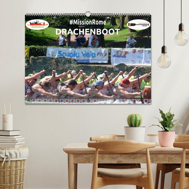 Produktbild: Drachenboot - MissionRome (Wandkalender 2026 DIN A2 quer), CALVENDO Monatskalender