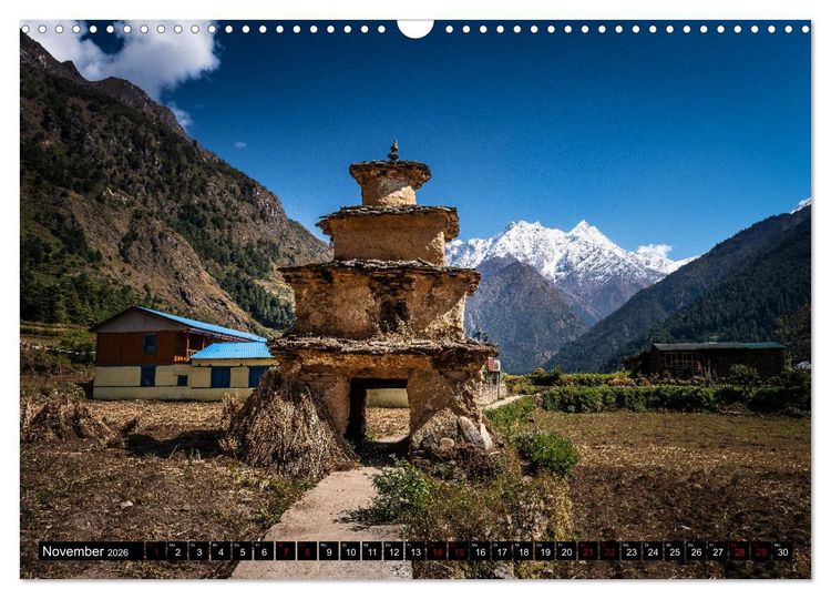 Produktbild: Nepal Tsum Valley - Tal des Gl&uuml;cks (Wandkalender 2026 DIN A3 quer), CALVENDO Monatskalender