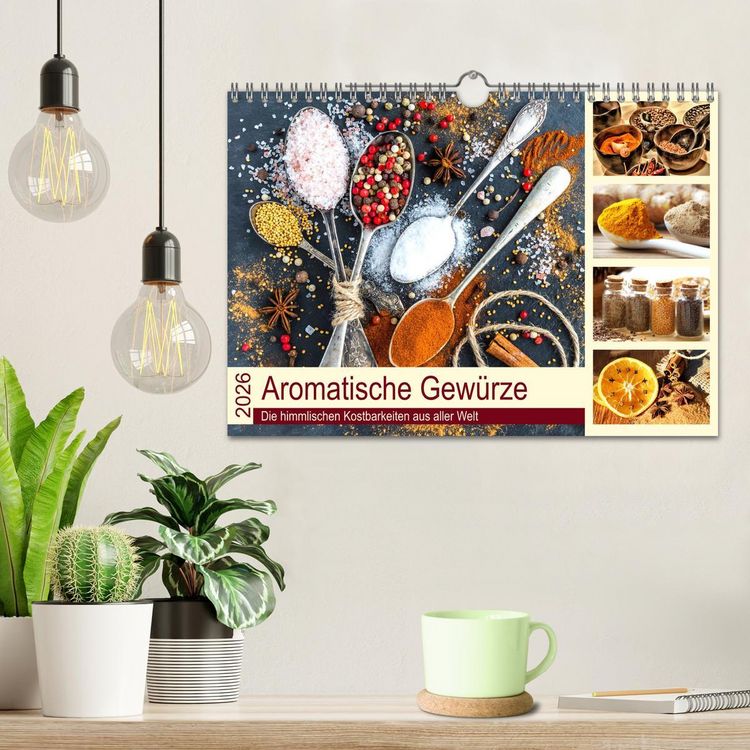 Produktbild: Aromatische Gew&uuml;rze. Die himmlischen Kostbarkeiten aus aller Welt (Wandkalender 2026 DIN A4 quer), CALVENDO Monatskalender