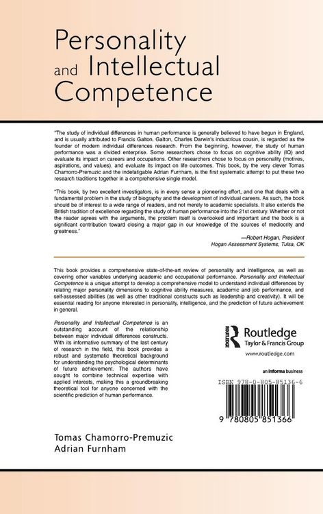 Produktbild: Personality and Intellectual Competence