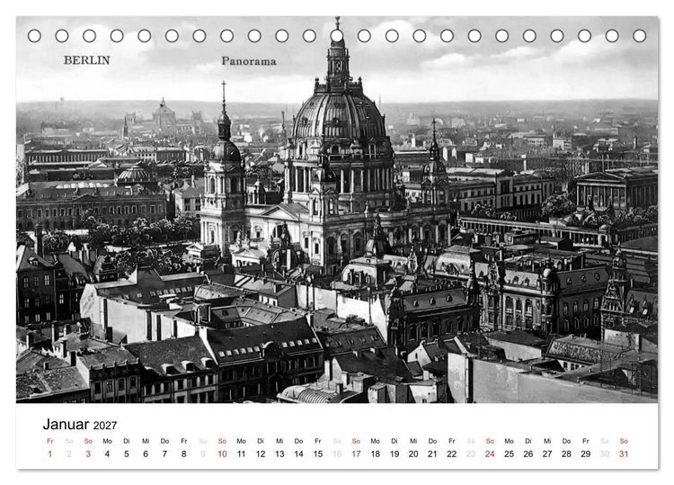 Produktbild: Gr&uuml;&szlig;e aus dem alten Berlin (Tischkalender 2027 DIN A5 quer), CALVENDO Monatskalender