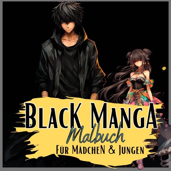 Produktbild: Manga Nation / Black Manga Malbuch.
