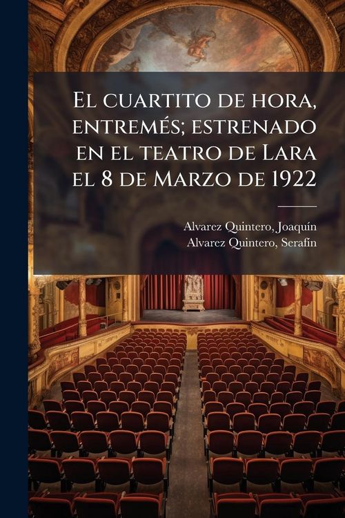 Produktbild: El cuartito de hora, entrem&Atilde;(c)s; estrenado en el teatro de Lara el 8 de Marzo de 1922