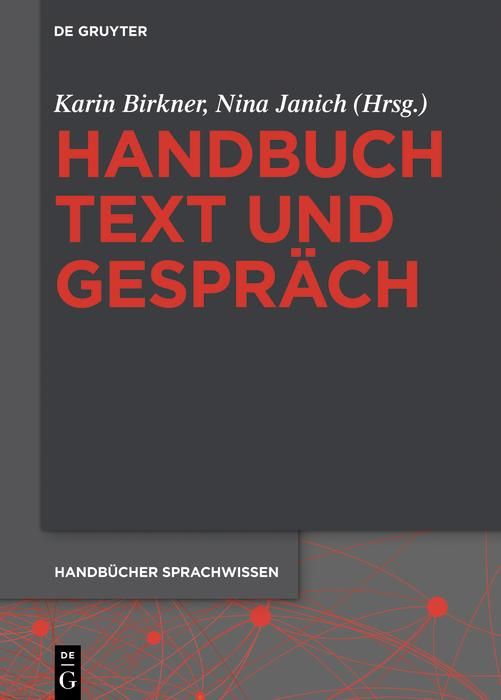 Produktbild: Handbuch Text und Gespr&auml;ch