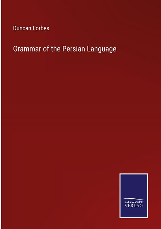 Produktbild: Grammar of the Persian Language