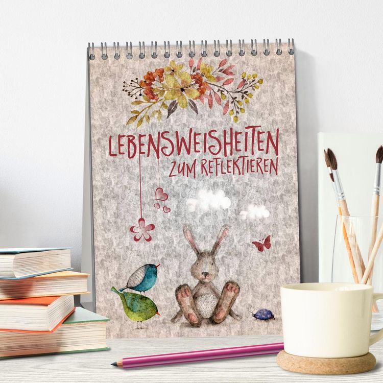 Produktbild: Lebensweisheiten zum Reflektieren (Tischkalender 2026 DIN A5 hoch), CALVENDO Monatskalender